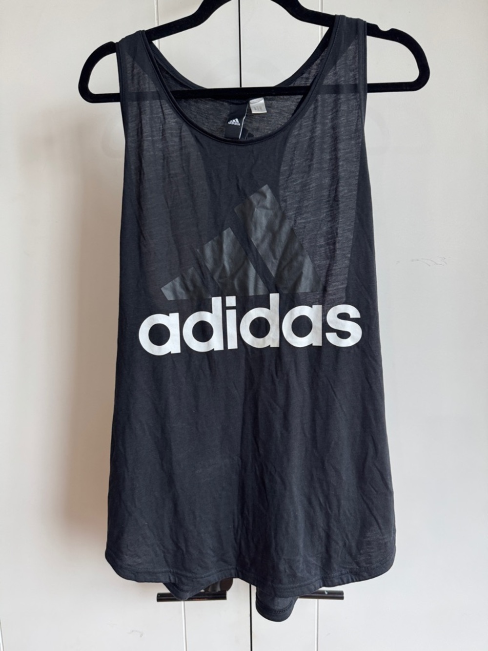 adidas Black Heathered Performance Tank